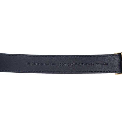 Gucci Calfskin 20mm Torchon Double G Sylvie Belt 85 34 Off White Blue Red 3 of 5