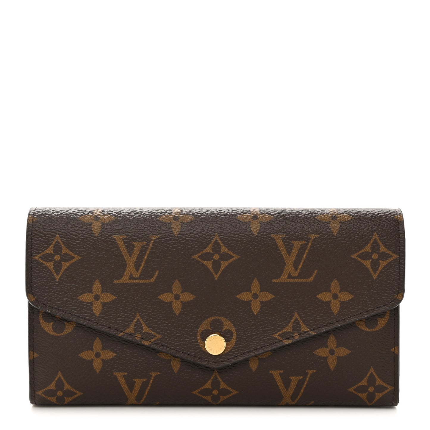 LOUIS VUITTON Monogram Sarah Wallet NM Coquelicot