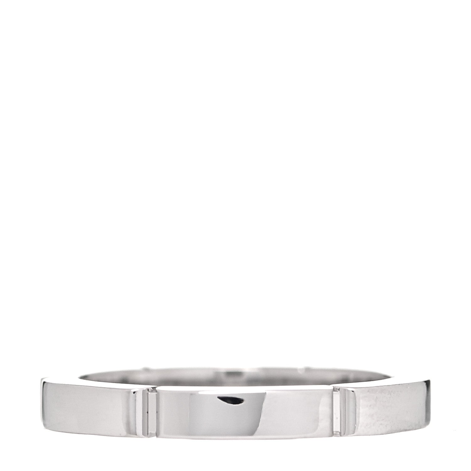 Cartier 18K White Gold Diamond Maillon Panthere Wedding Band Ring 47 4 6 of 8