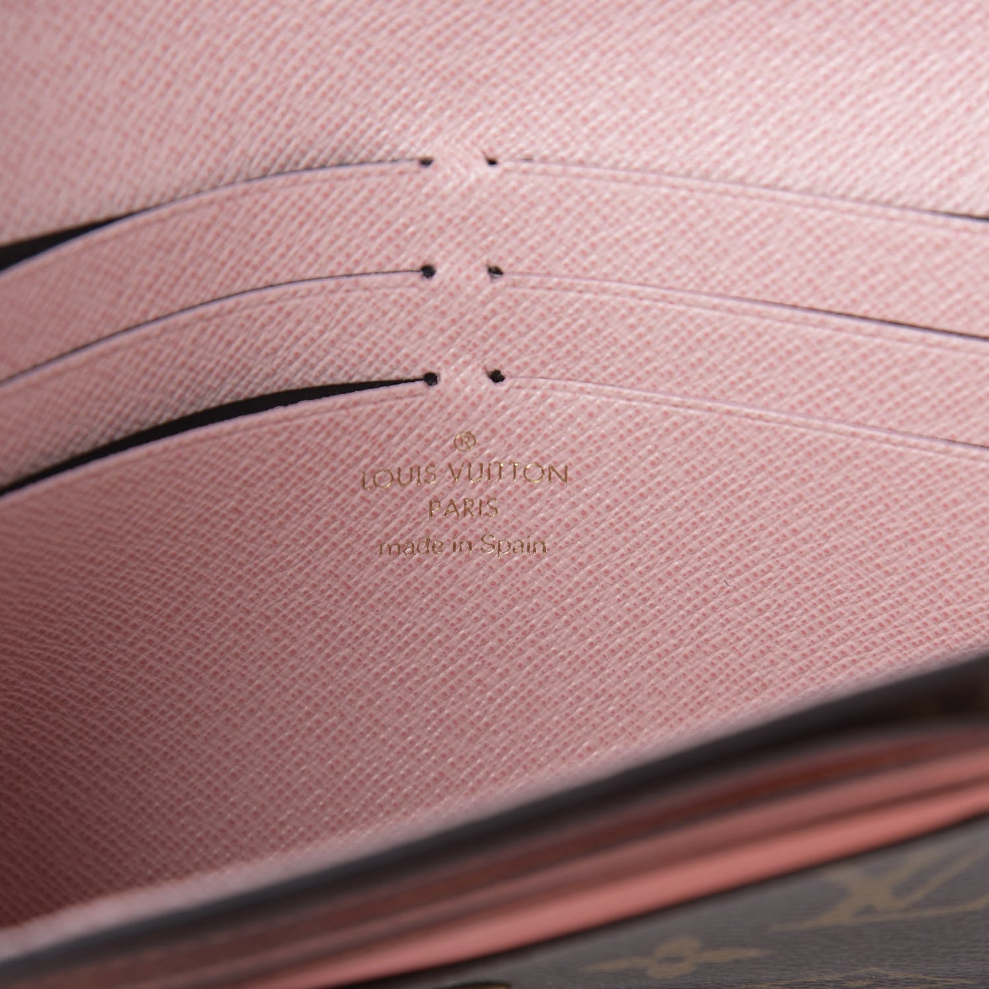 Monogram Jeanne Wallet Rose Ballerine