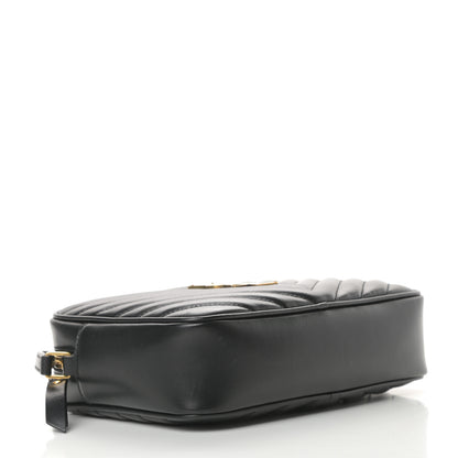 Saint Laurent Calfskin Matelasse Monogram Lou Camera Bag Black 4 of 11