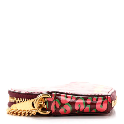Louis Vuitton Vernis Leopard Coeur Heart Coin Purse Rouge Fauviste 4 of 6