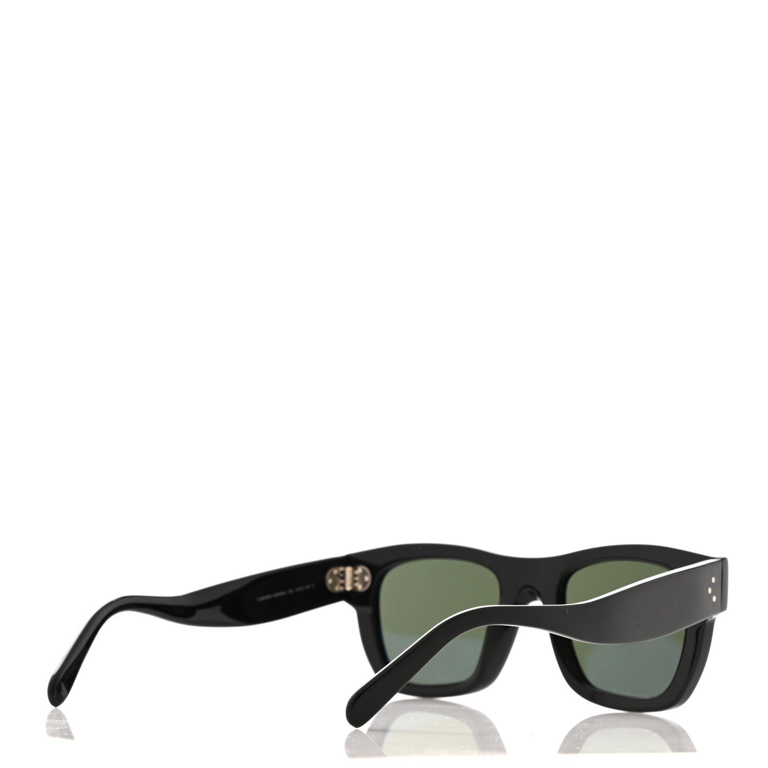 Celine Acetate Rectangular Sunglasses CL4009IN Black 4 of 6