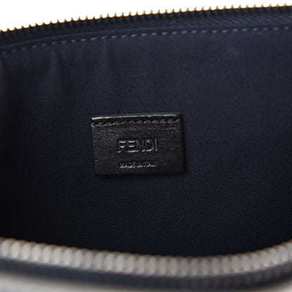 Fendi Metallic Vitello Elite Monster Eyes Pouch Navy Multicolor 6 of 7