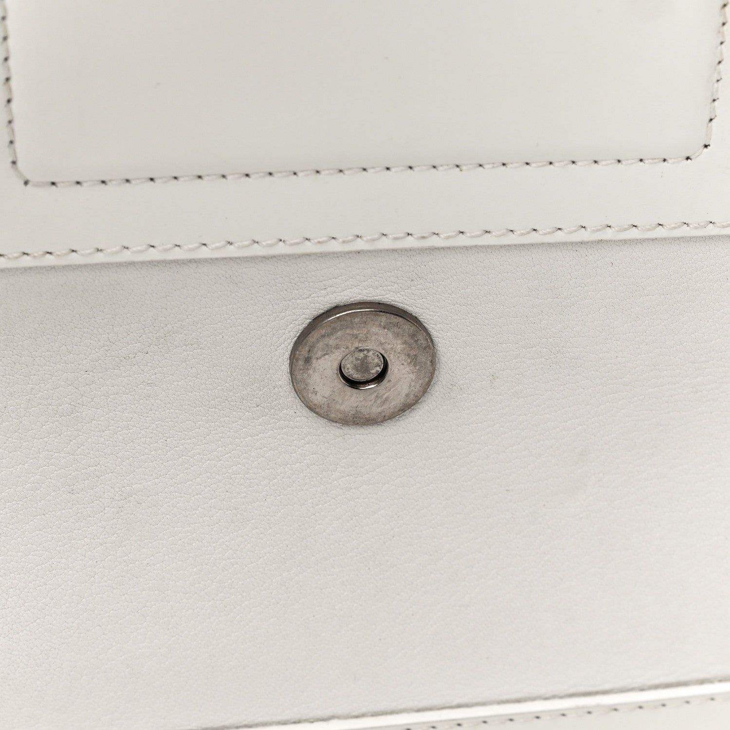 Christian Dior Grained Calfskin Street Chic Top Handle Bag White 19 of 35