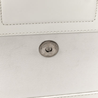 Christian Dior Grained Calfskin Street Chic Top Handle Bag White 19 of 35