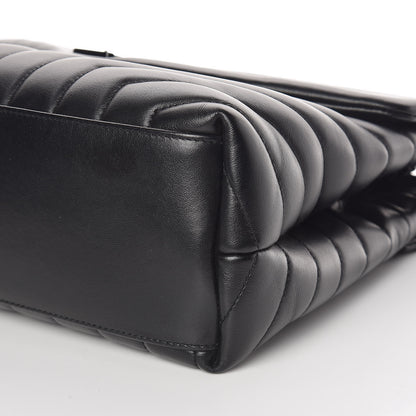 Saint Laurent Calfskin Y Quilted Monogram Medium Loulou Chain Satchel Black 12 of 15