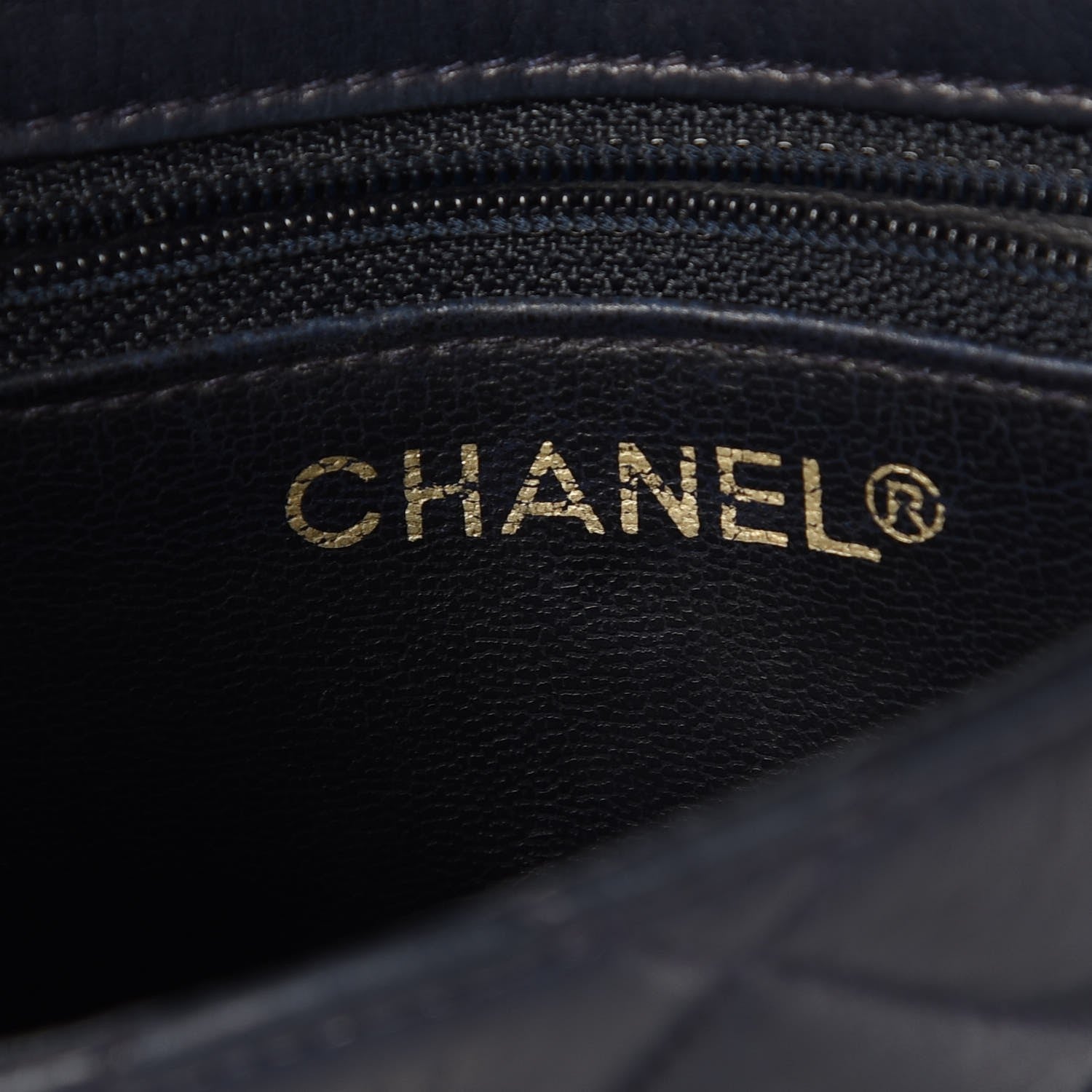 Chanel Lambskin Quilted Mini Flap Navy Blue 5 of 12