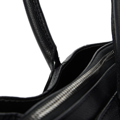 Chanel Grained Vegetal Calfskin Urban Shopping Tote Black 11 of 12
