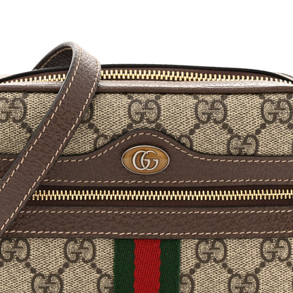 Gucci GG Supreme Monogram Web Mini Ophidia Shoulder Bag Brown 8 of 11
