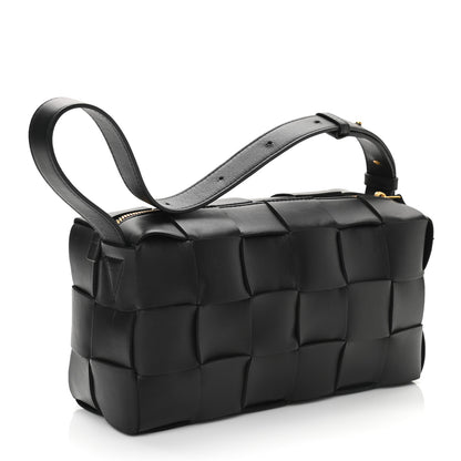 Bottega Veneta Lambskin Maxi Intrecciato Brick Cassette Bag Black 3 of 10
