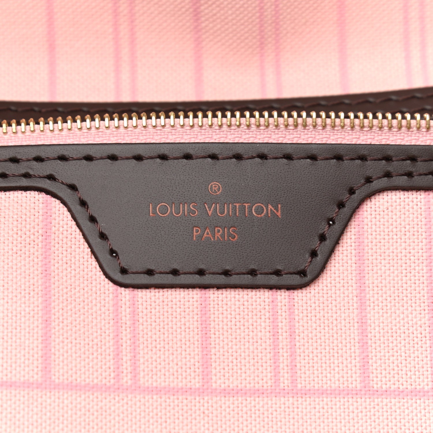 Louis Vuitton Damier Ebene Neo Neverfull MM Rose Ballerine 7 of 10