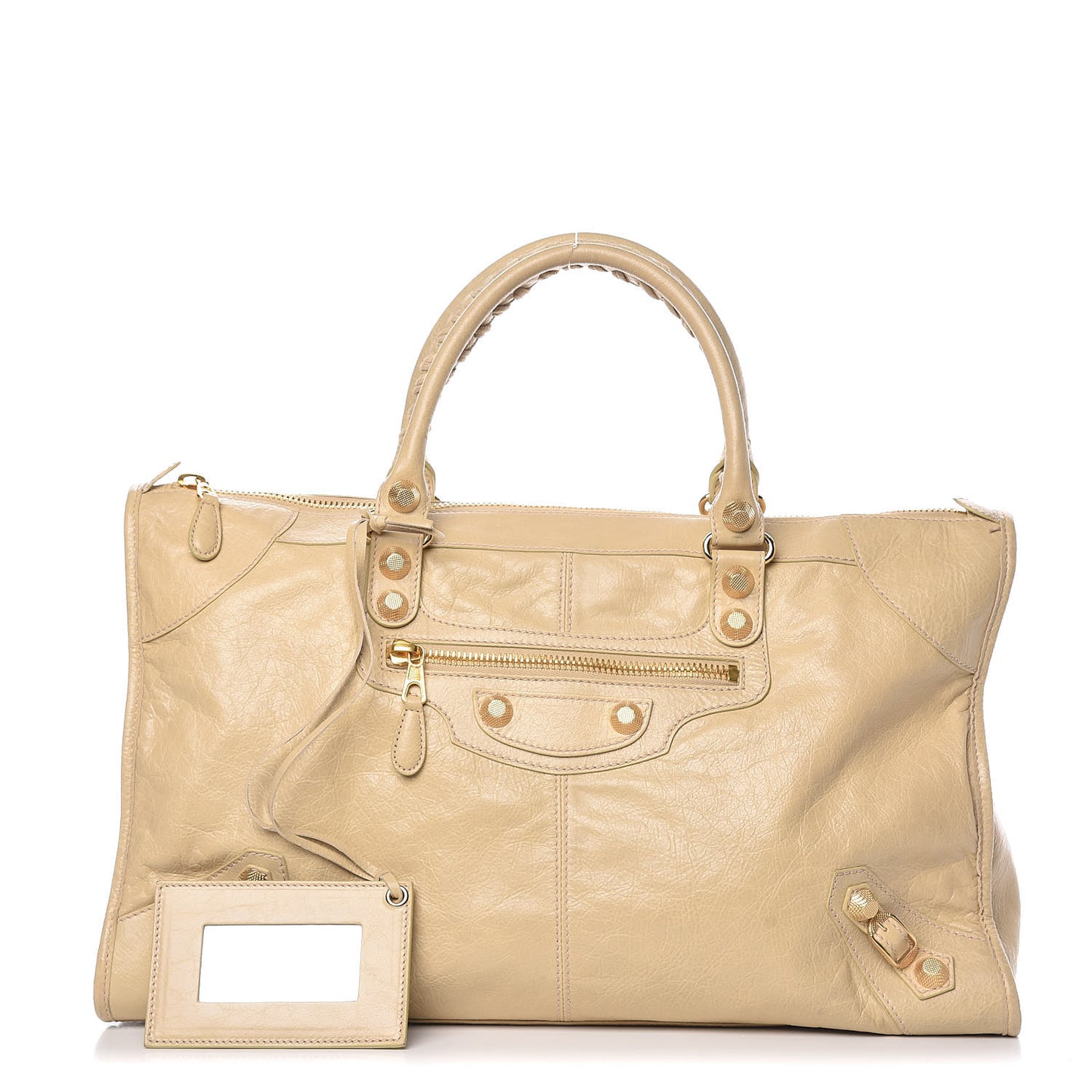 Agneau Giant 12 Gold Hardware Work Dune