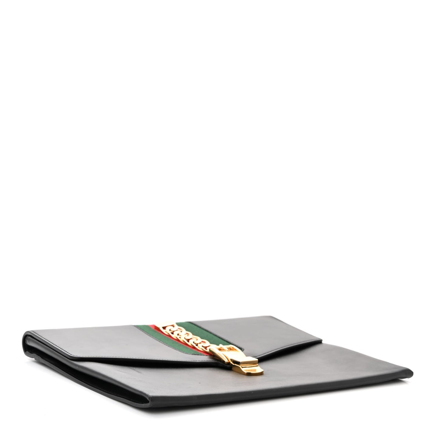 Calfskin Maxi Sylvie Clutch Black