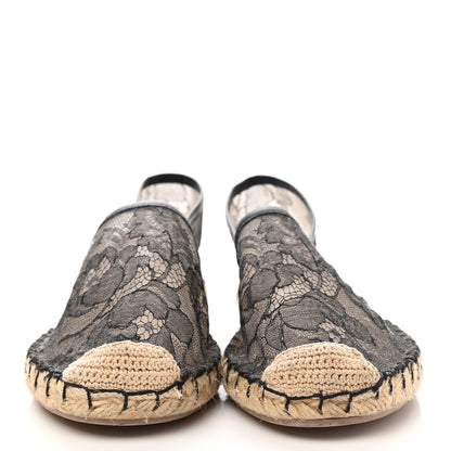 Valentino Garavani Lace Espadrilles 35 Black 2 of 7