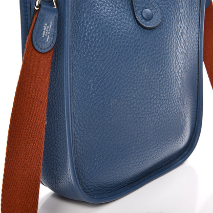 Hermes Taurillon Clemence Amazone Evelyne TPM Bleu Agate Cuivre 9 of 9