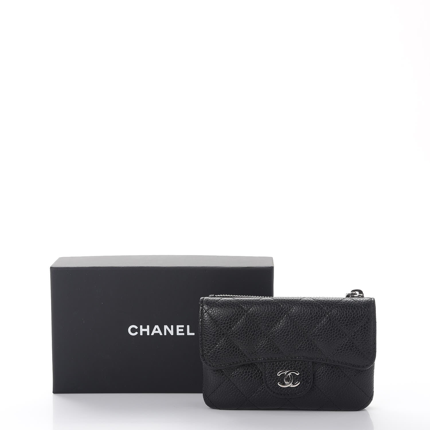 Chanel Caviar Quilted Coin Purse Black 11 of 11