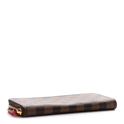 Louis Vuitton Damier Ebene Clemence Wallet Cherry 4 of 15