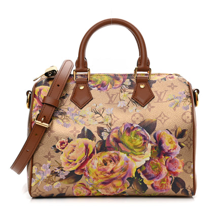 Louis Vuitton Metallic Monogram LV Garden Speedy Bandouliere 25 Gold 1 of 10
