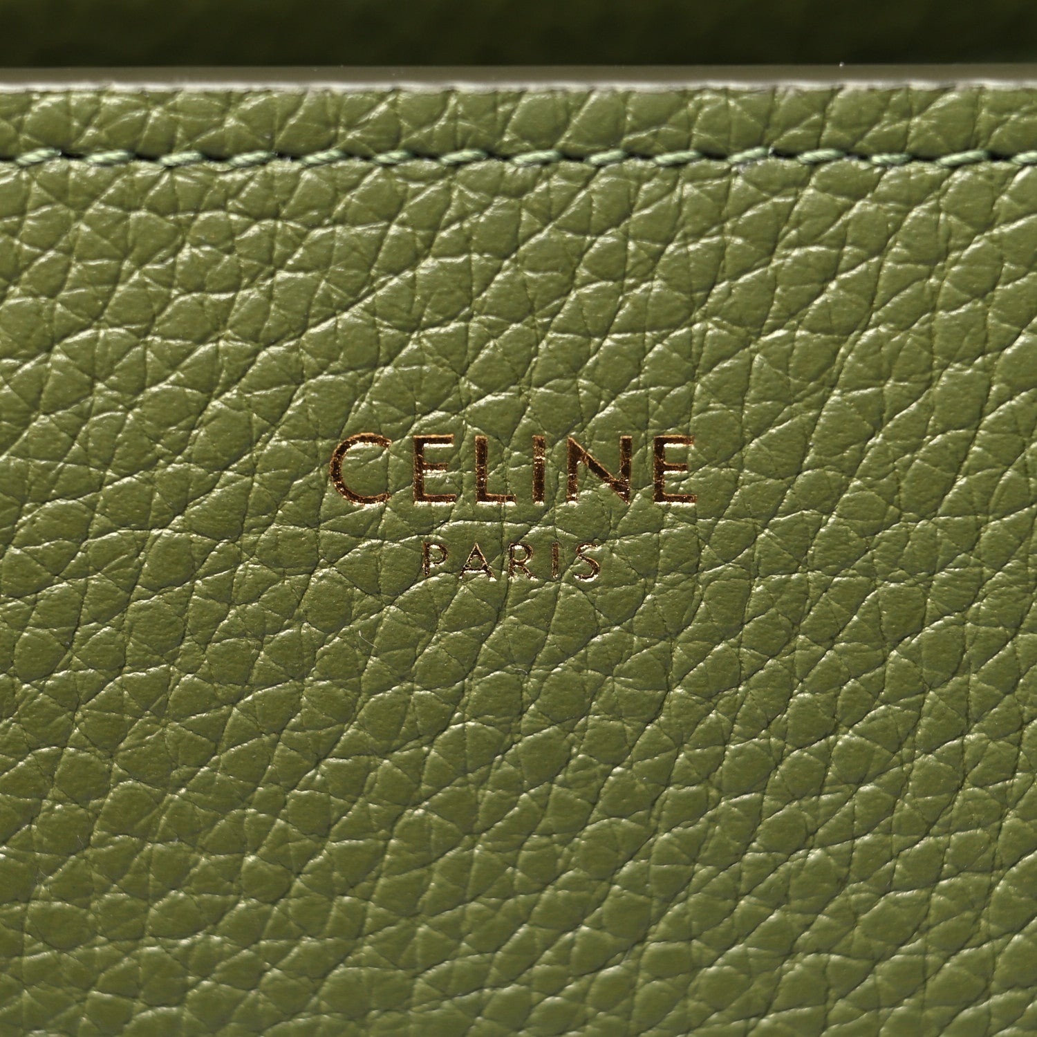 Celine Drummed Calfskin Micro Luggage Light Khaki 6 of 11