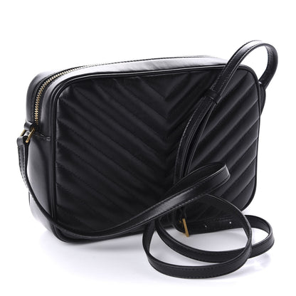 Saint Laurent Calfskin Matelasse Monogram Lou Camera Bag Black 3 of 10