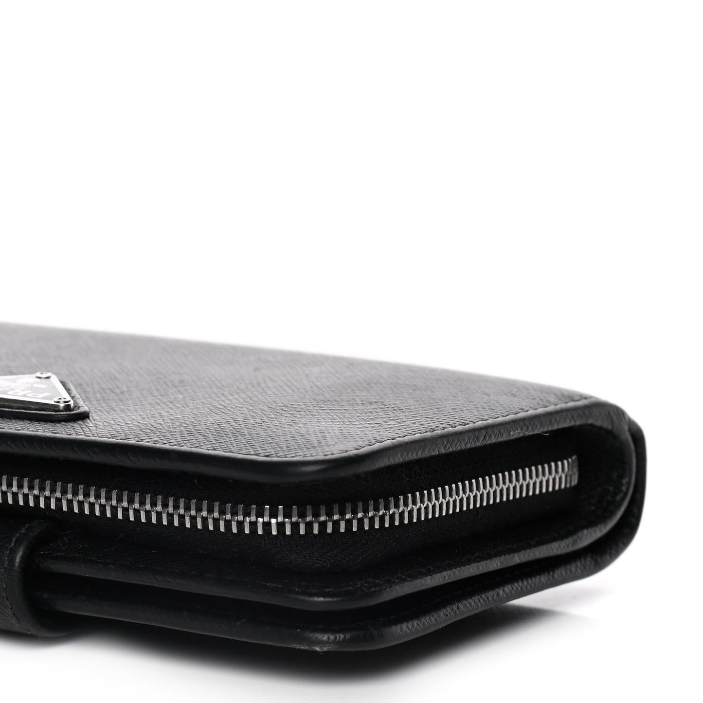 Saffiano Metal Compact Wallet Black