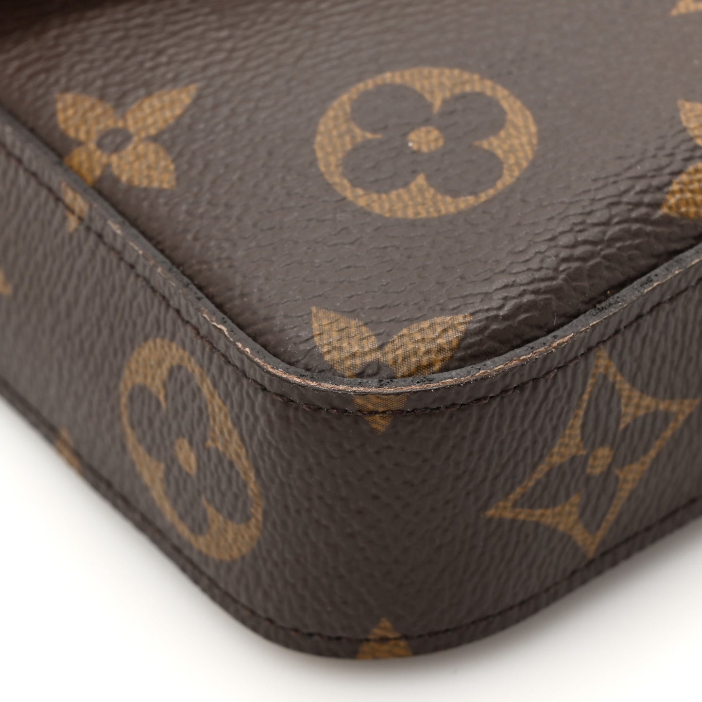 Monogram Pochette Felicie Chain Wallet Fuchsia