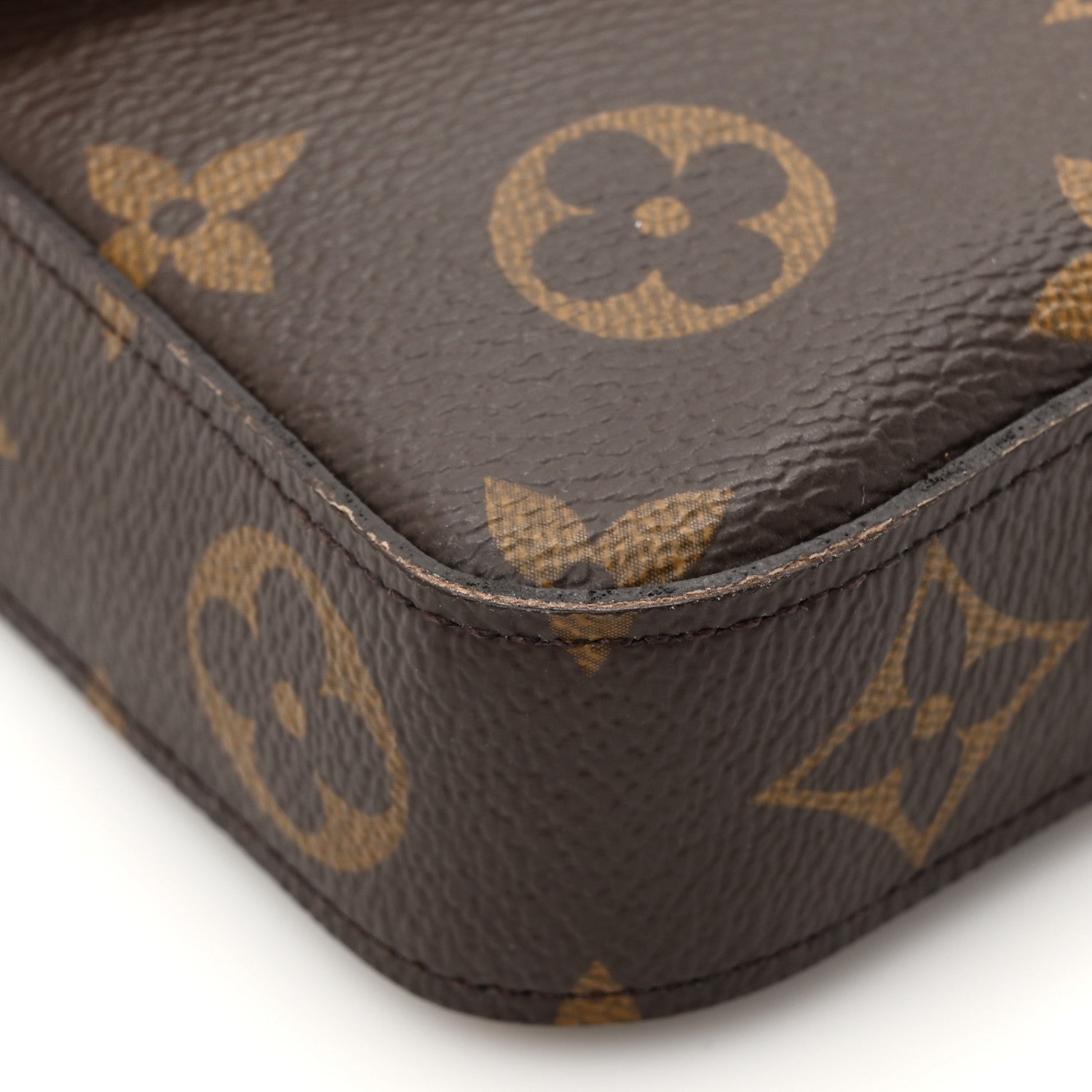 Louis Vuitton Monogram Pochette Felicie Chain Wallet Fuchsia 14 of 19