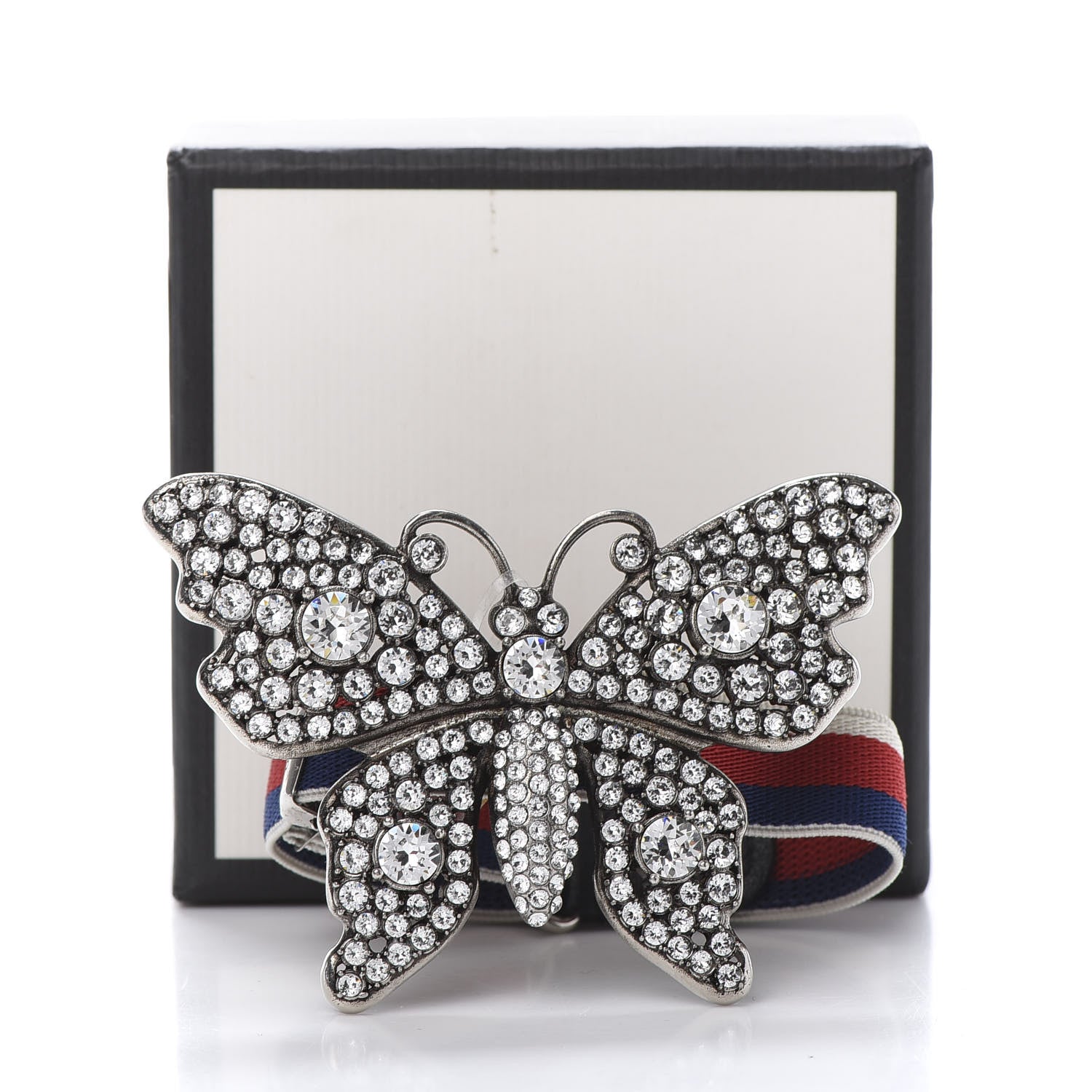 Gucci Web Crystal Butterfly Bracelet 7 of 7
