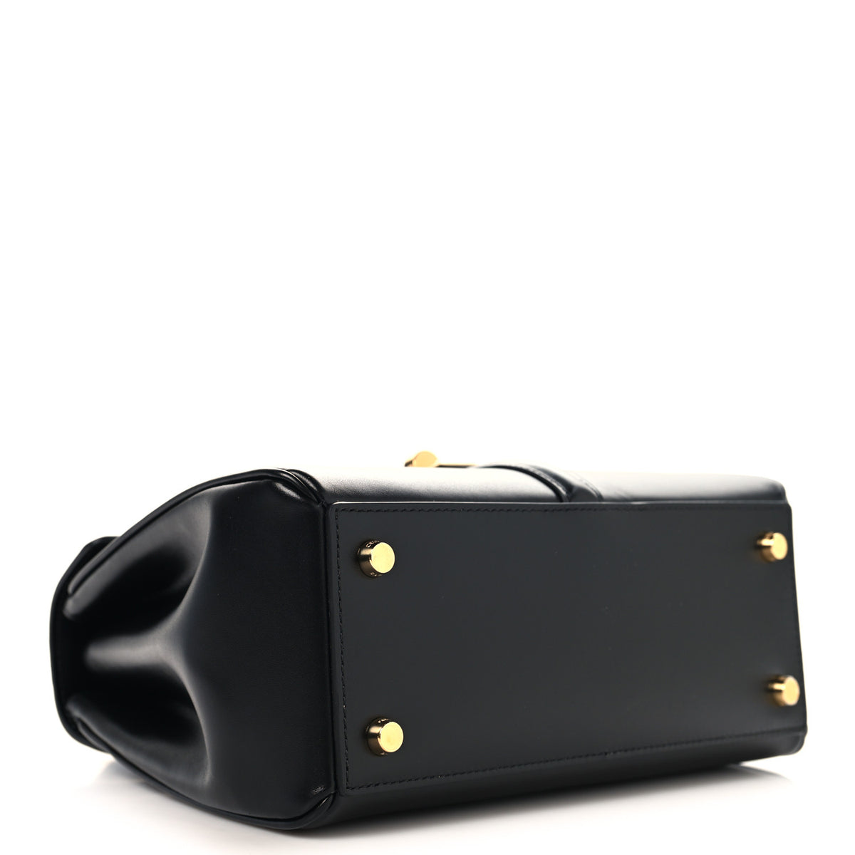 Celine Satinated Calfskin Small 16 Top Handle Bag Black 4 of 13