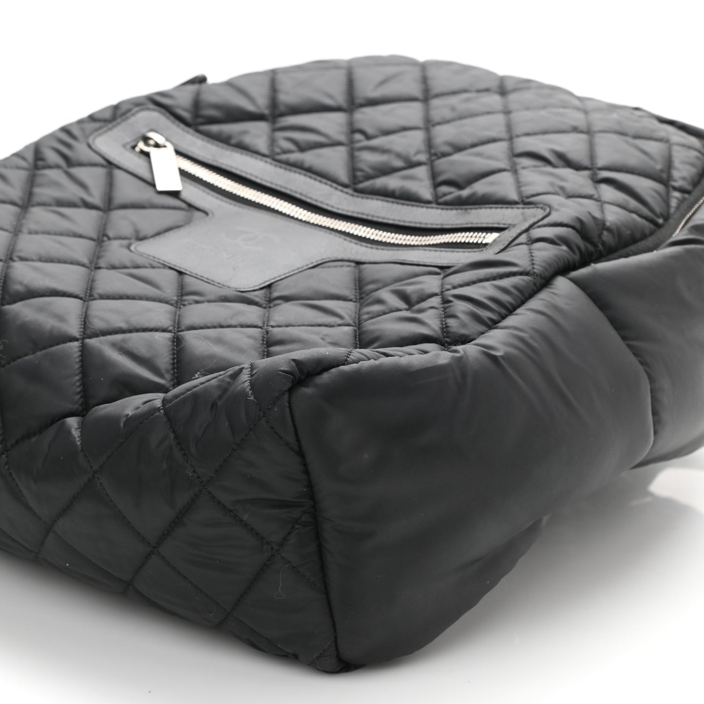 Nylon Quilted Coco Cocoon Backpack Black