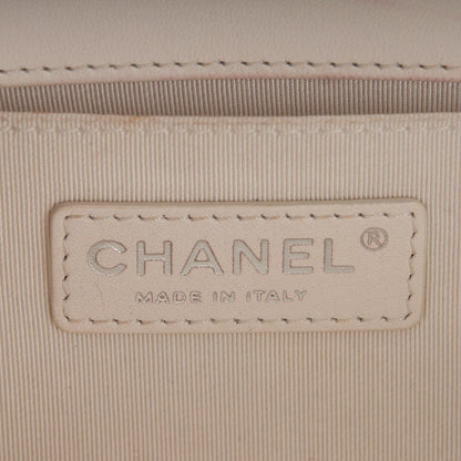 Chanel Lambskin Quilted Medium Boy Flap White 6 of 9