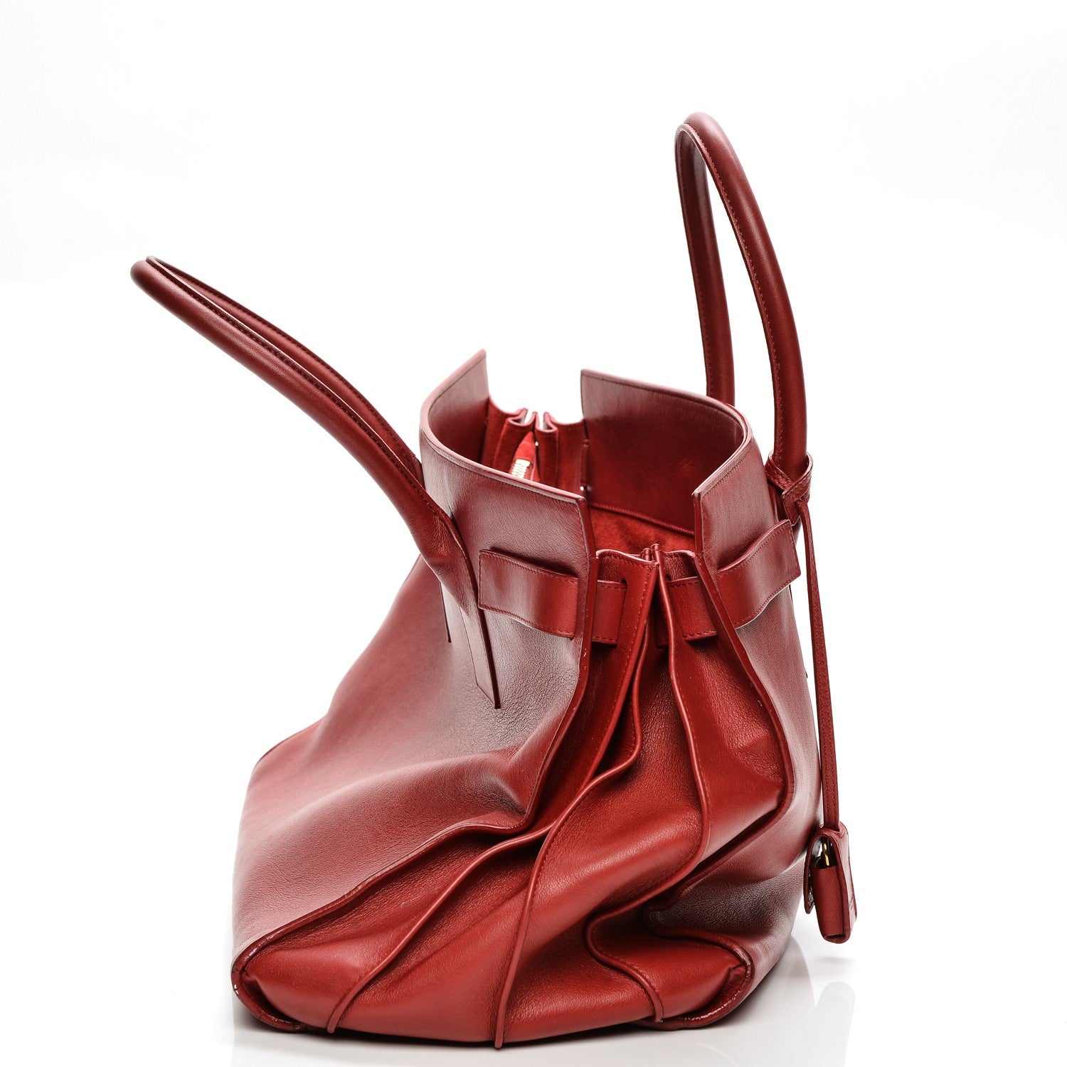 Saint Laurent Calfskin Large Sac de Jour Carryall Red 11 of 11