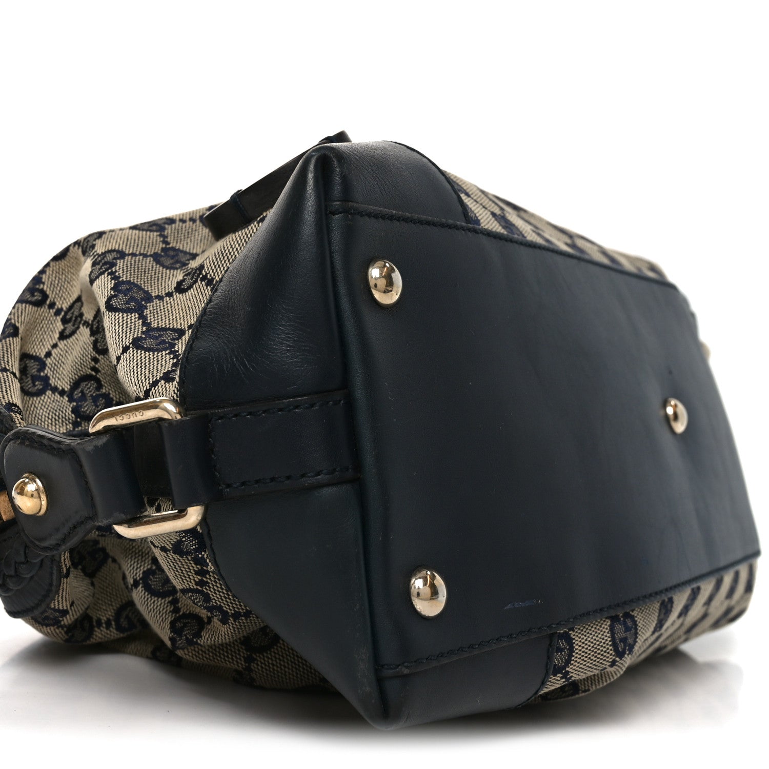Gucci Monogram Brick Lane Small Boston Navy 9 of 11