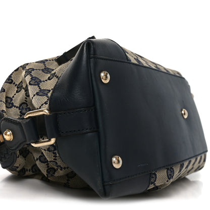 Gucci Monogram Brick Lane Small Boston Navy 9 of 11
