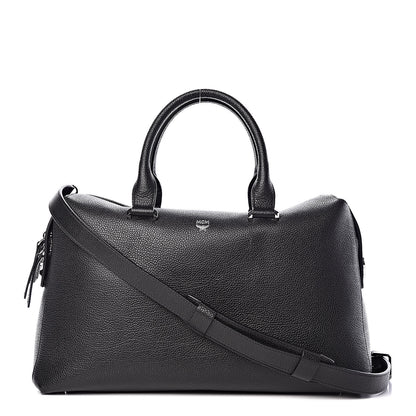 MCM Grained Calfskin Large Ella Boston Black 1 of 13