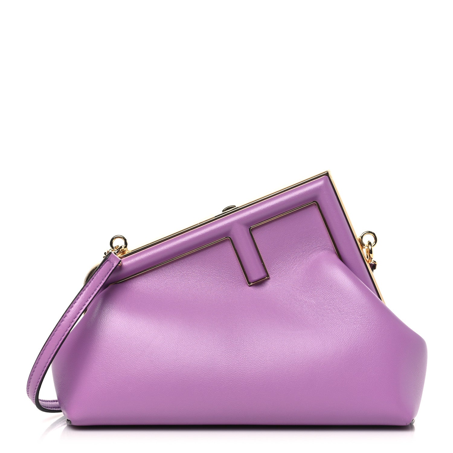 Fendi Shiny Nappa Small Fendi First Agapanto 1 of 10