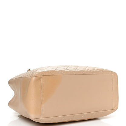Chanel Caviar Quilted Grand Shopping Tote GST Beige 4 of 12
