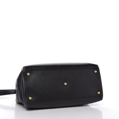 Fendi Vitello Elite Regular 2Jours Tote Black 4 of 11