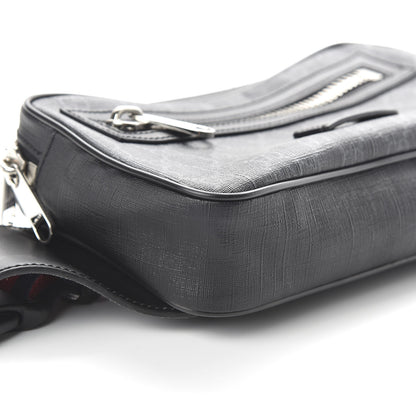 Gucci Soft GG Supreme Monogram Web Belt Bag Black Grey 6 of 10