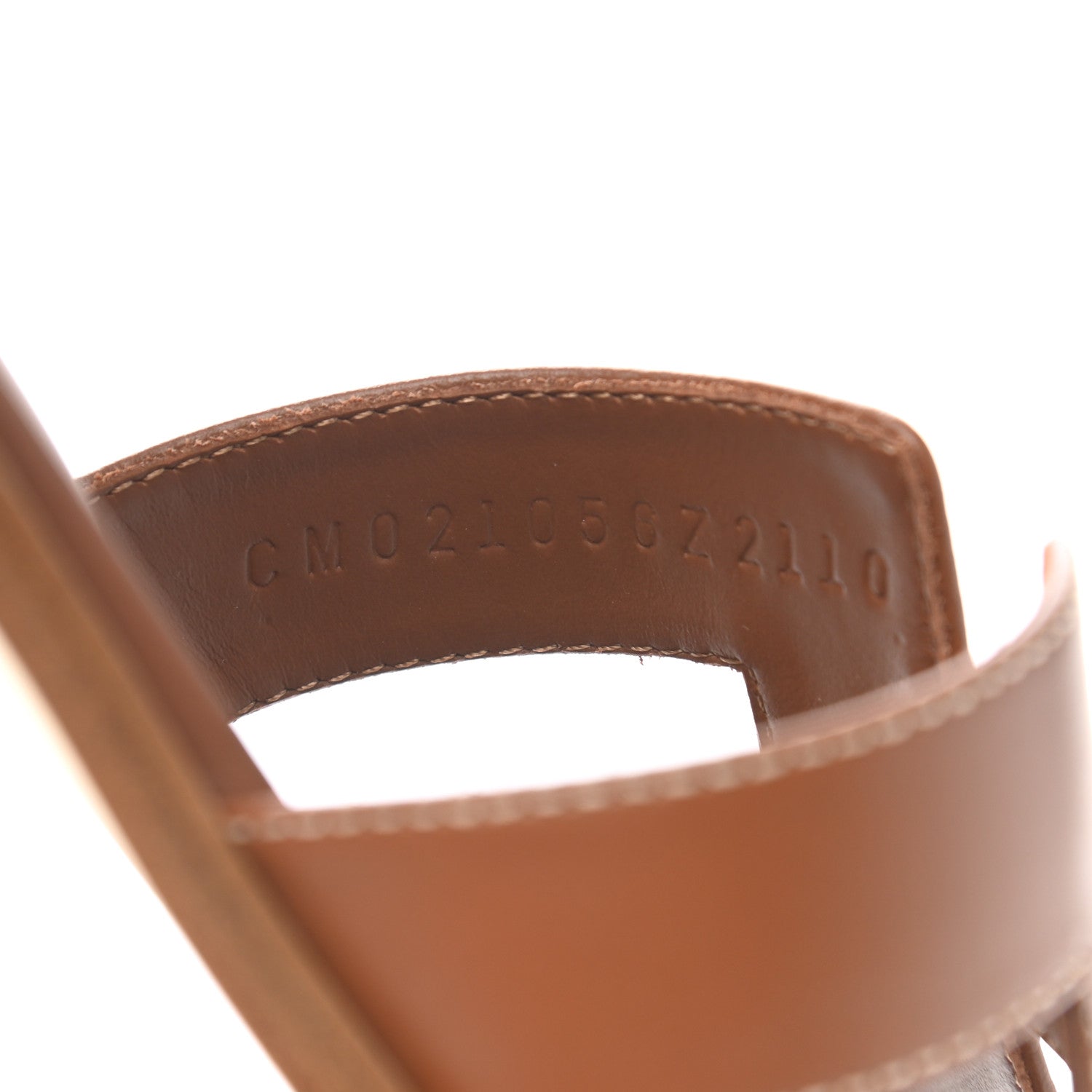 Hermes Box Calfskin Oran Sandals 38 Gold 8 of 9