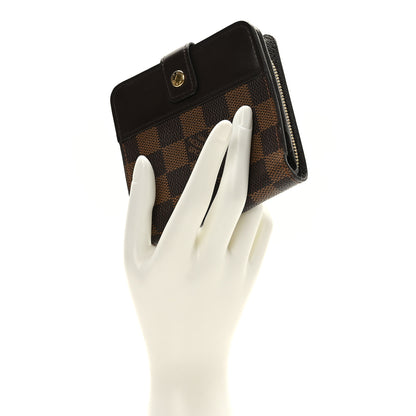 Louis Vuitton Damier Ebene Zippe Zipped Compact Wallet 2 of 8