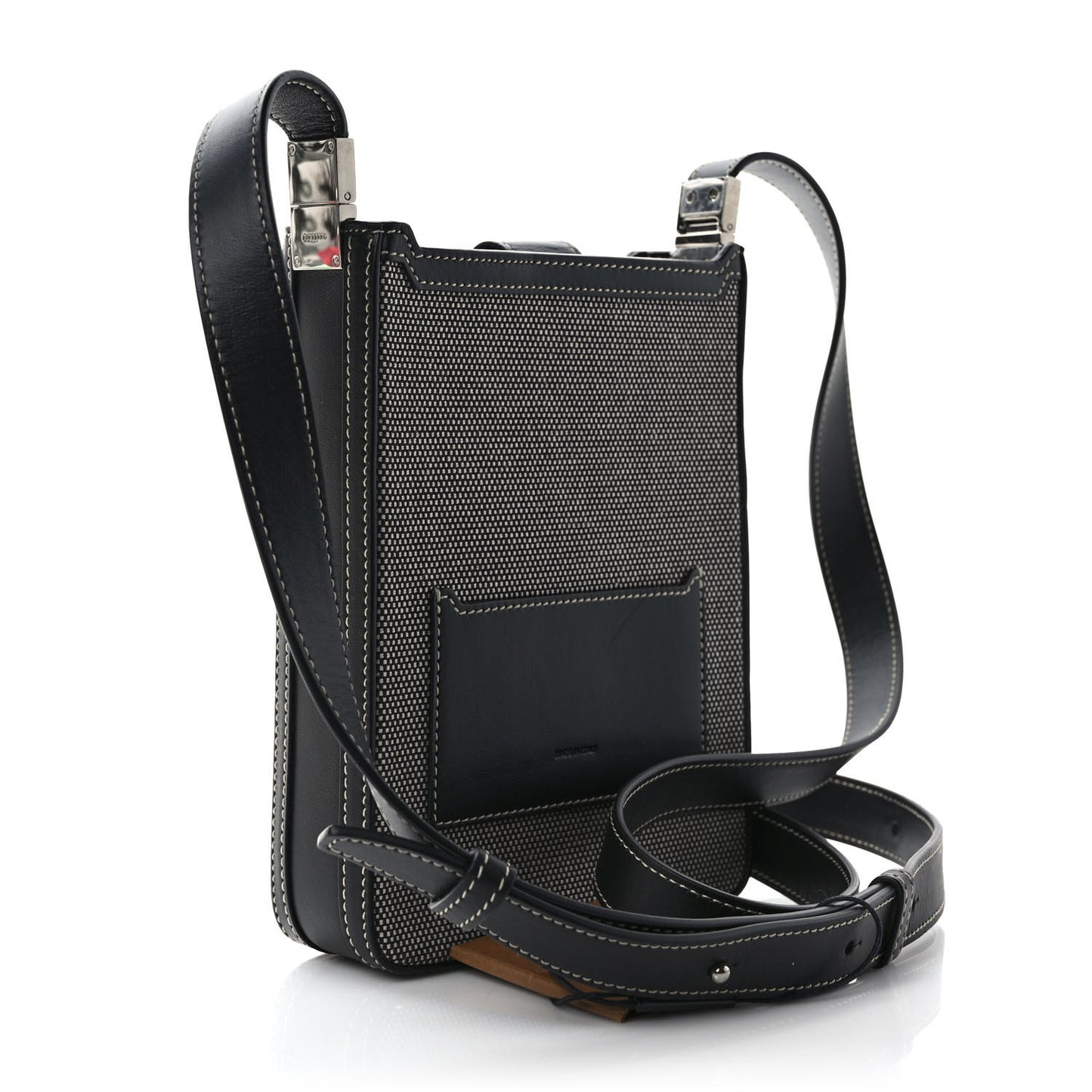 Canvas Horseferry Print Olympia Crossbody Black