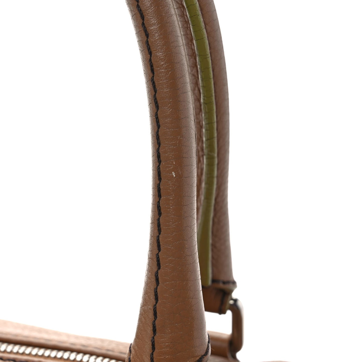 Calfskin Small Tassel Bowler Light Brown