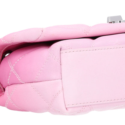 Marc Jacobs Quilted Dual Chain Small Shoulder Bag  Pink 9 of 10
