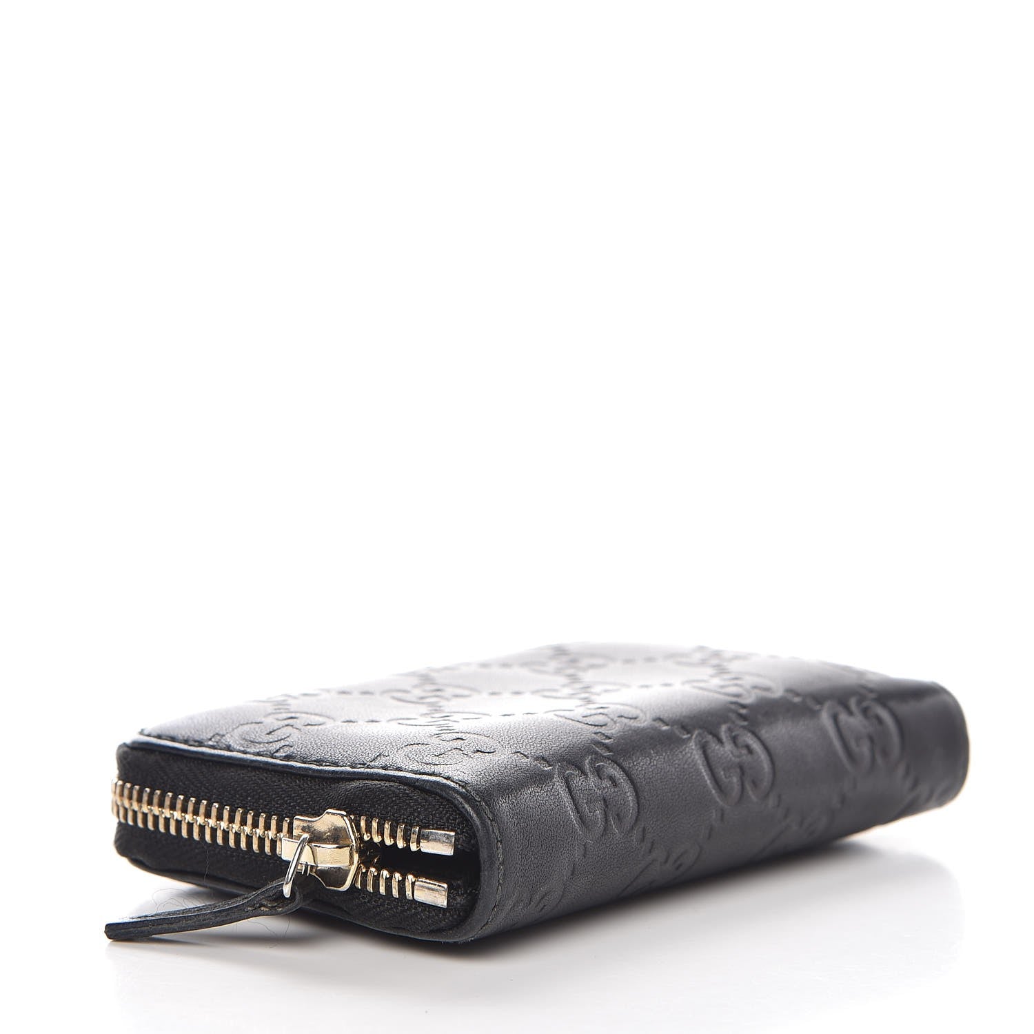 Gucci Guccissima Zip Around Card Case Black 4 of 8