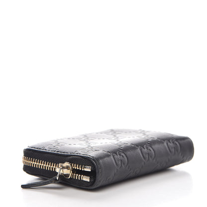 Gucci Guccissima Zip Around Card Case Black 4 of 8