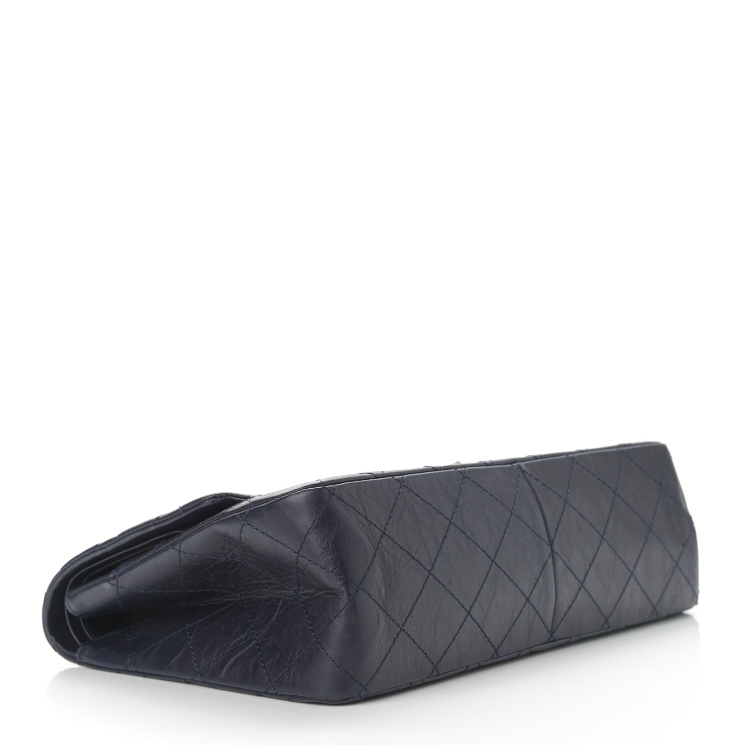 Chanel Aged Calfskin Quilted 2.55 Reissue 227 Flap Navy Blue 4 of 12