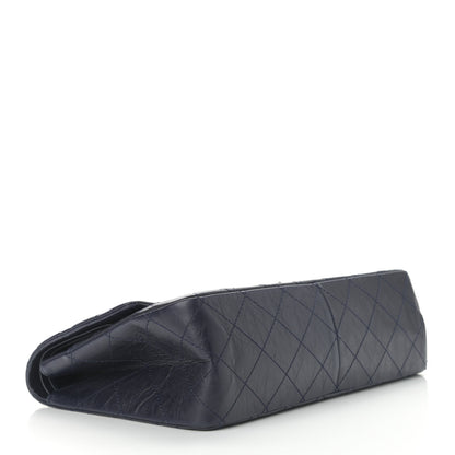 Chanel Aged Calfskin Quilted 2.55 Reissue 227 Flap Navy Blue 4 of 12
