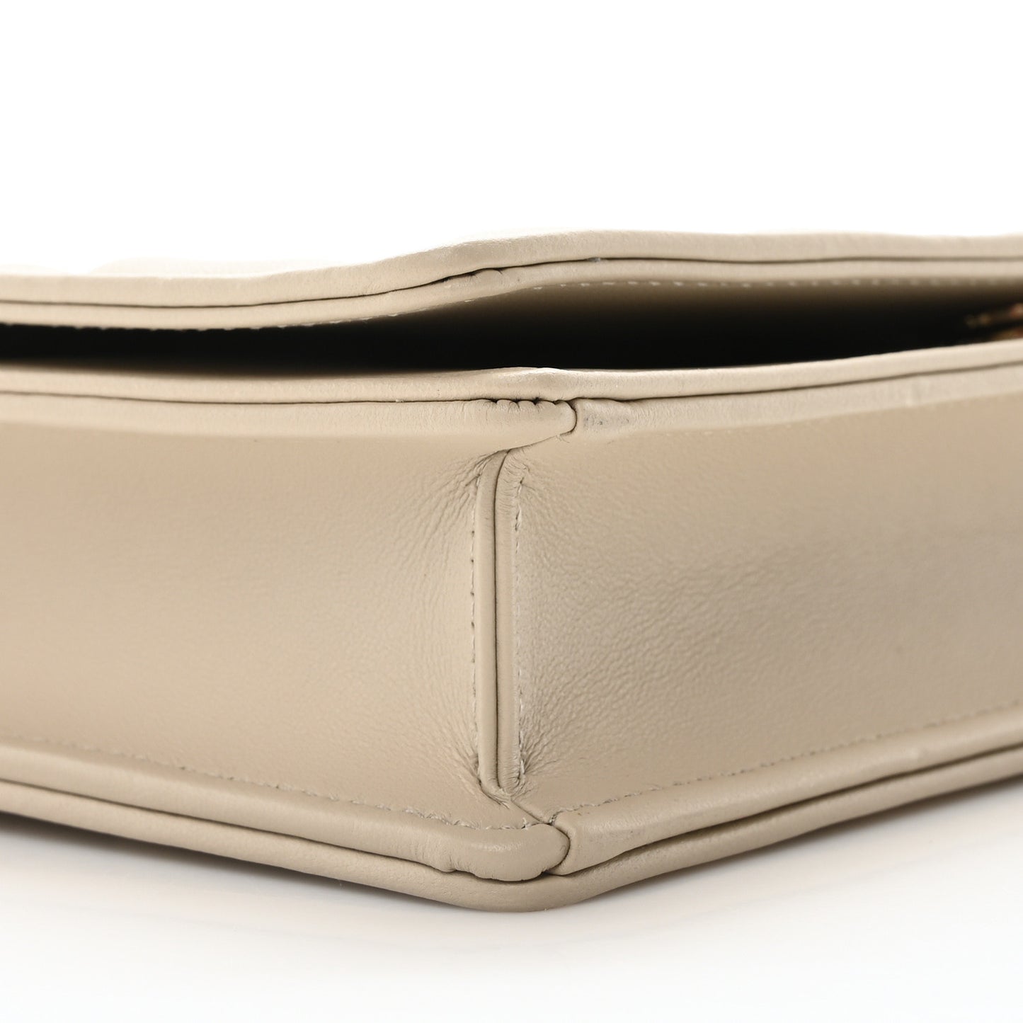 Lambskin Cannage Lady Dior Chain Wallet Corda